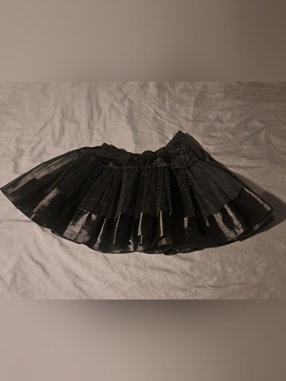 Black Layered Tulle Mini Skirt - Women's